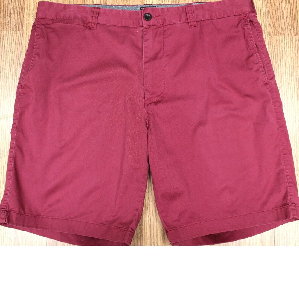 J.CREW REGULAR FIT SHORTS COTTON/SPANDEX DARK RED Sz 36